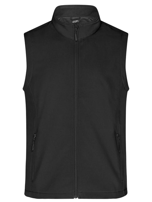 Promo Softshell Vest Herren – Daiber – Farbe black/black – individuell veredelbar