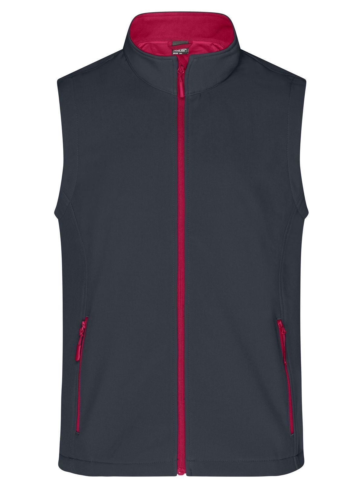 Promo Softshell Vest Herren – Daiber – Farbe iron-grey/red – individuell veredelbar