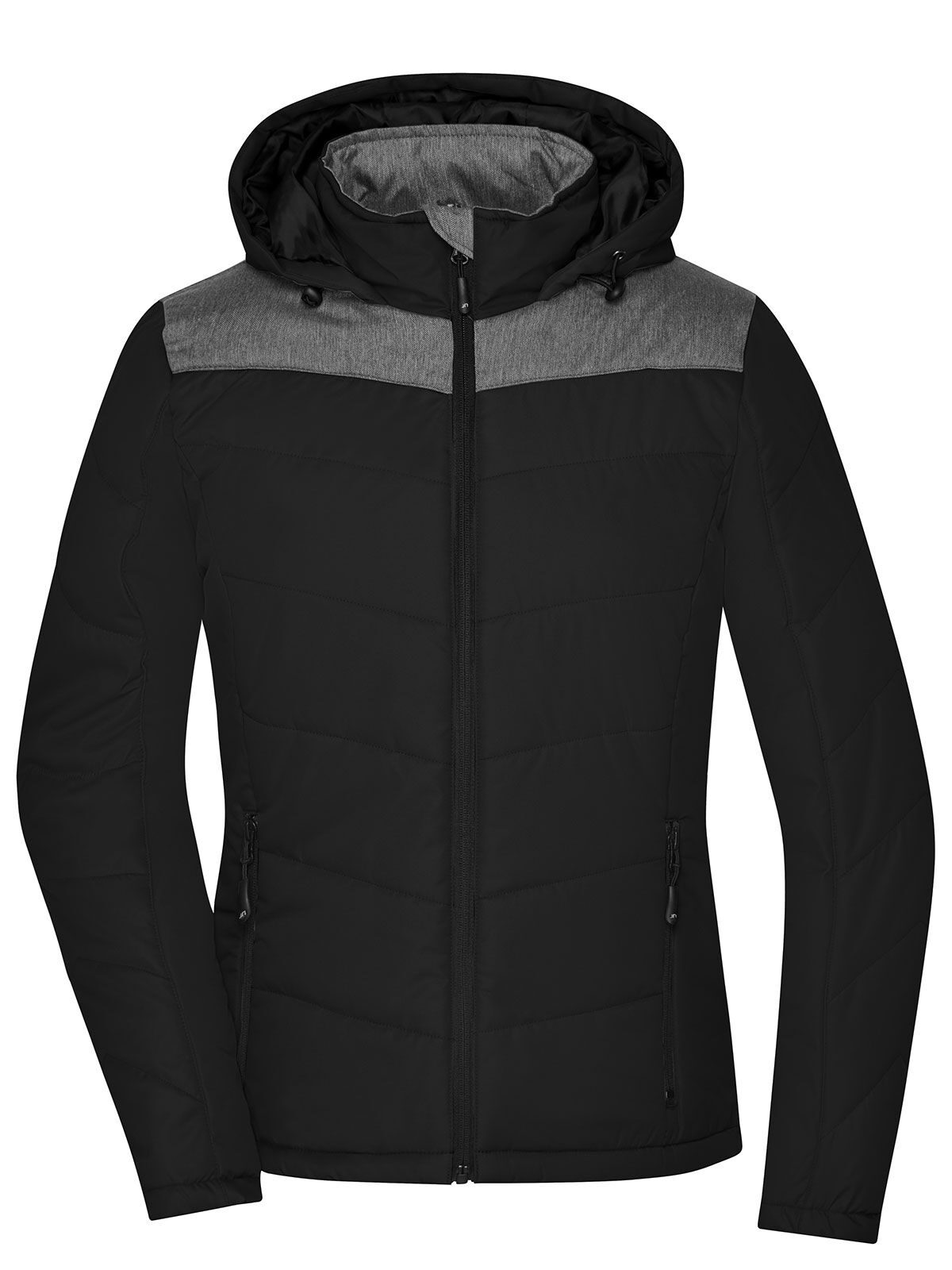 Ladies' Winter Jacket Damen – Daiber – Farbe black/anthracite-melange – individuell veredelbar