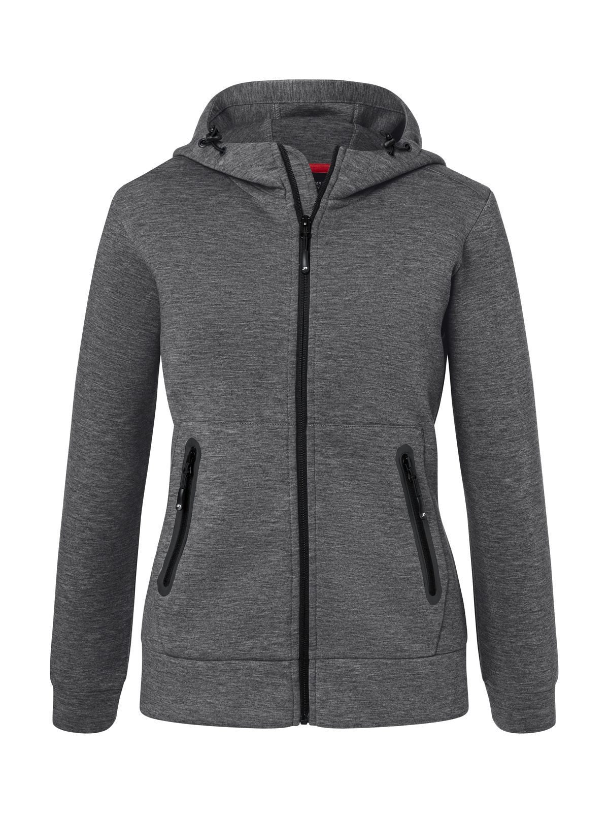 Ladies' Hooded Jacket Damen – Daiber – Farbe dark-melange – individuell veredelbar