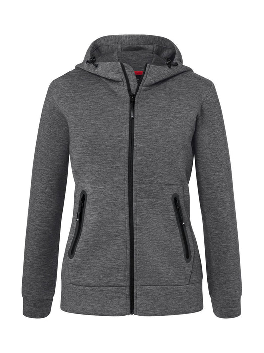 Ladies' Hooded Jacket Damen – Daiber – Farbe dark-melange – individuell veredelbar