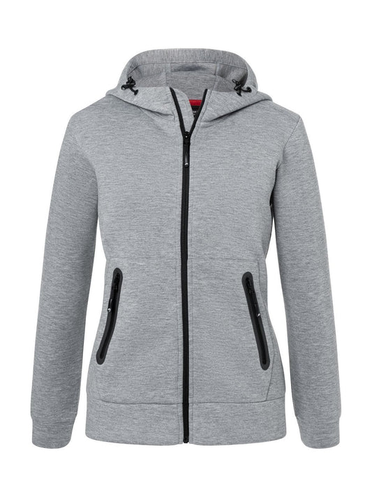 Ladies' Hooded Jacket Damen – Daiber – Farbe light-melange – individuell veredelbar