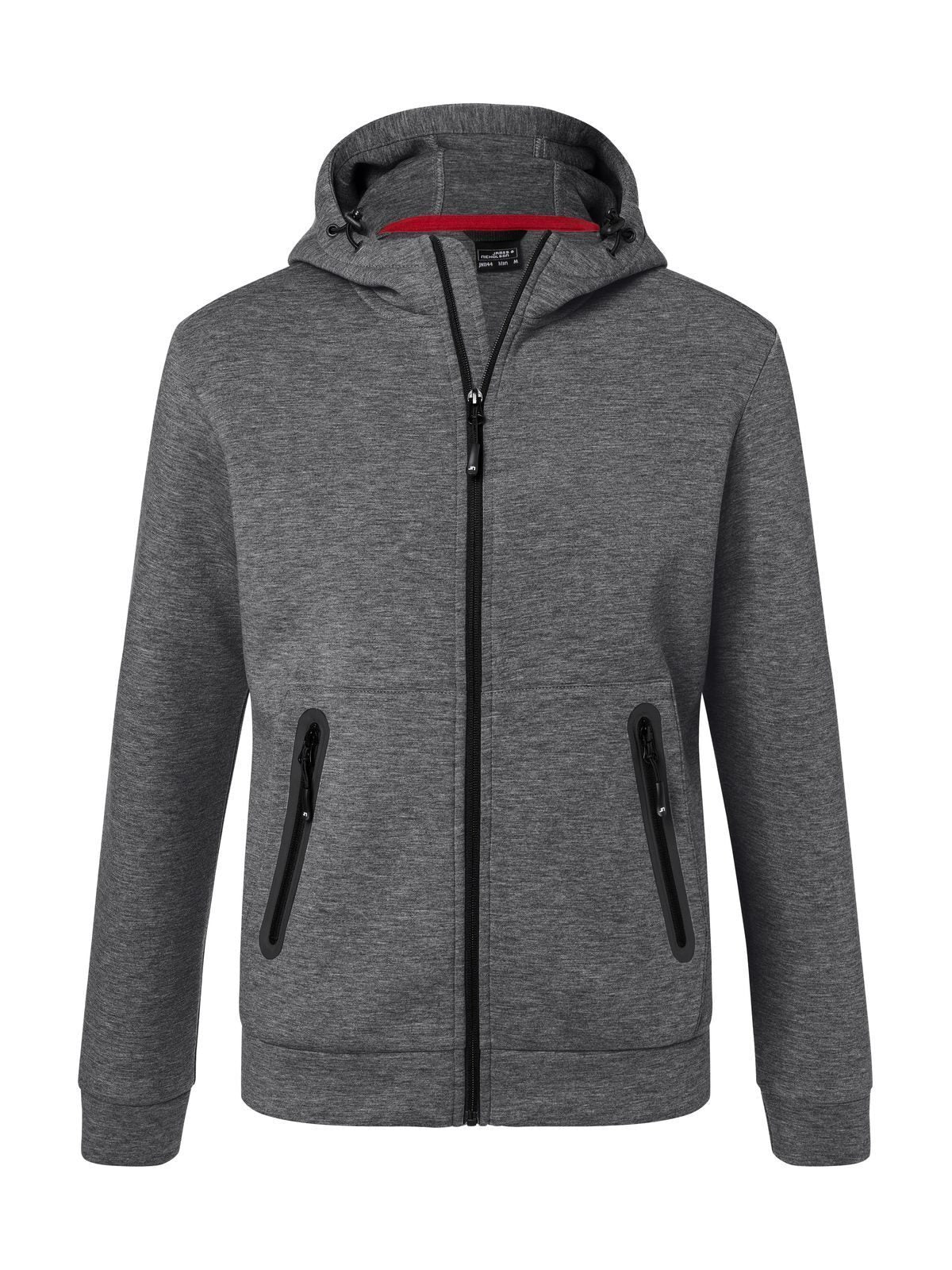 Hooded Jacket Herren – Daiber – Farbe dark-melange – individuell veredelbar
