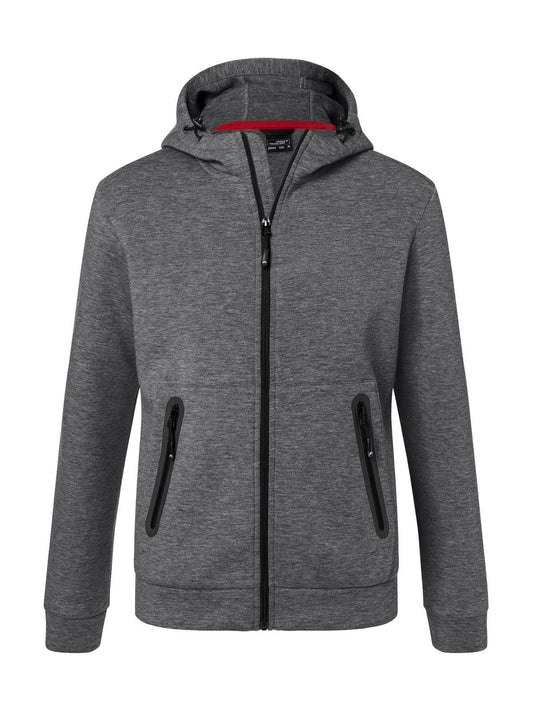 Hooded Jacket Herren – Daiber – Farbe dark-melange – individuell veredelbar