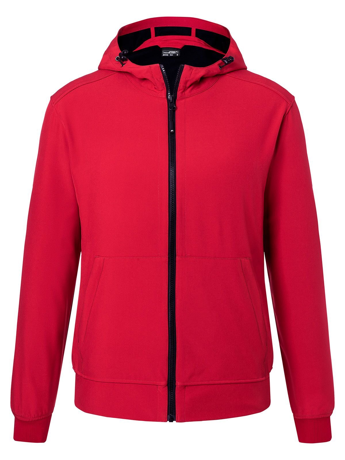 Hooded Softshell Jacket Herren – Daiber – Farbe red/black – individuell veredelbar