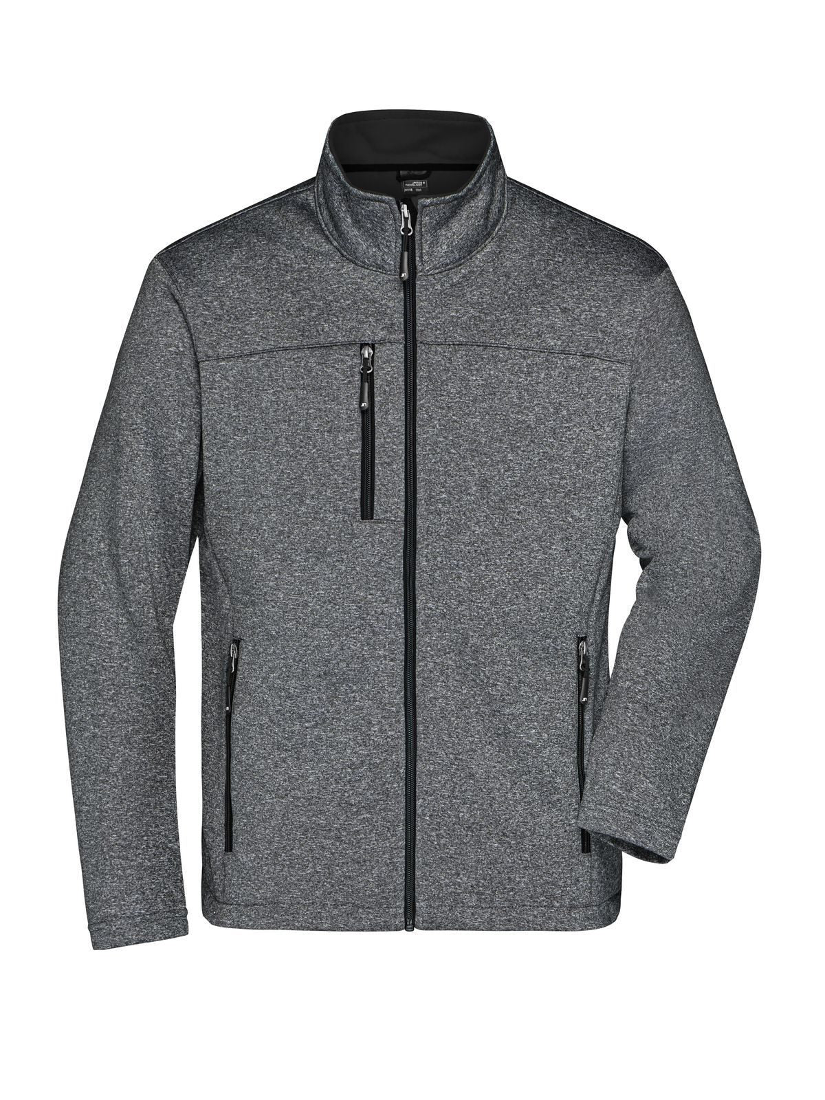Softshell Jacket Herren – Daiber – Farbe dark-melange/black – individuell veredelbar