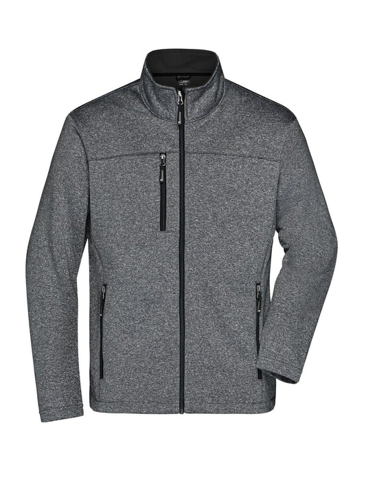 Softshell Jacket Herren – Daiber – Farbe dark-melange/black – individuell veredelbar