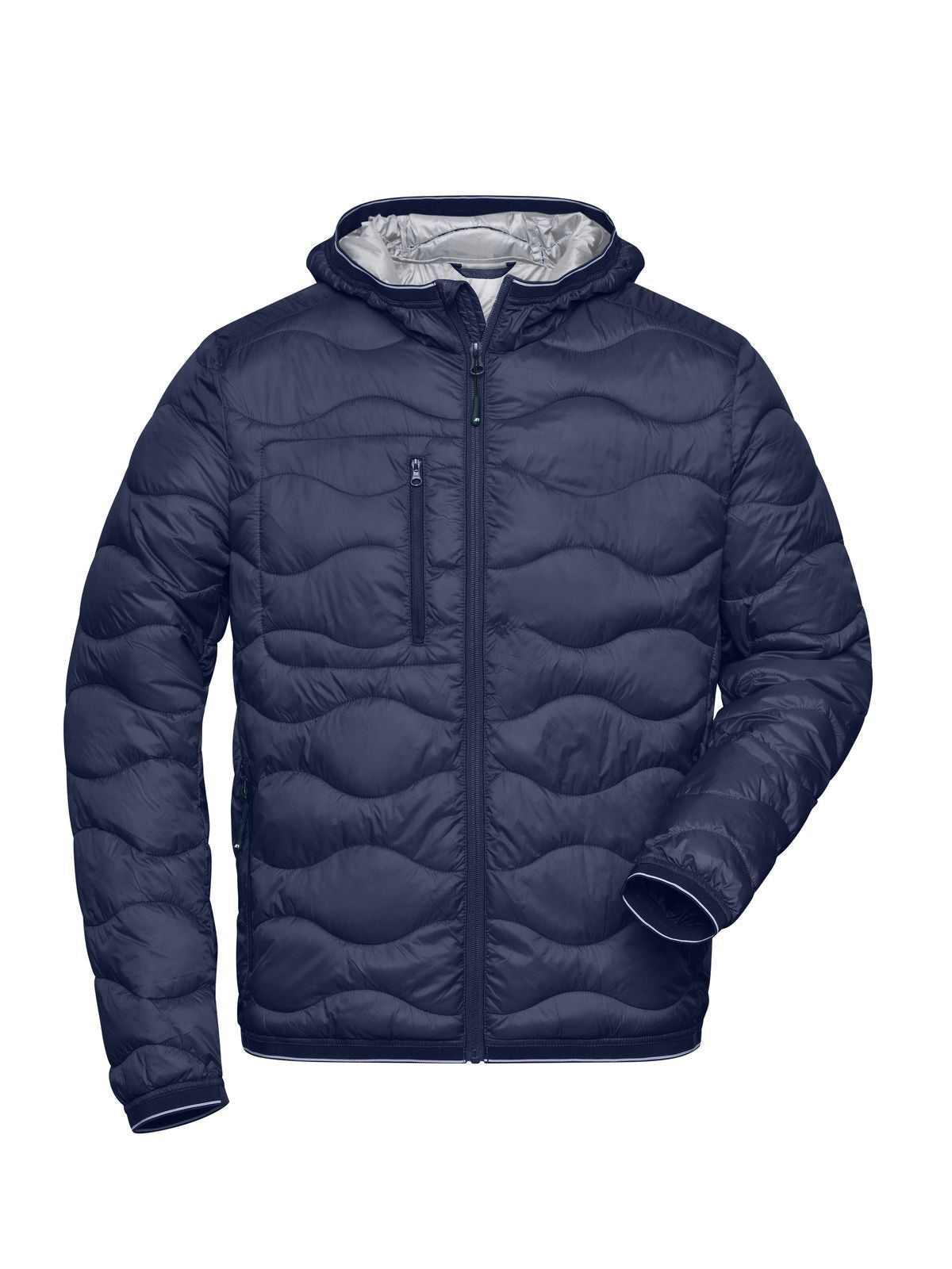 Padded Jacket Herren – Daiber – Farbe navy/silver – individuell veredelbar