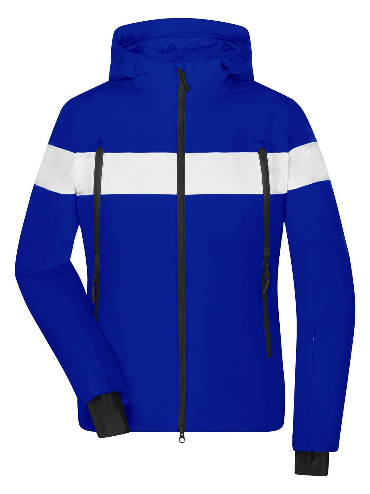 Ladies' Wintersport Jacket Damen – Daiber – Farbe electric-blue/white – individuell veredelbar
