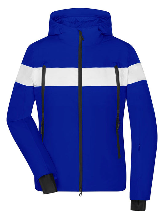 Ladies' Wintersport Jacket Damen – Daiber – Farbe electric-blue/white – individuell veredelbar