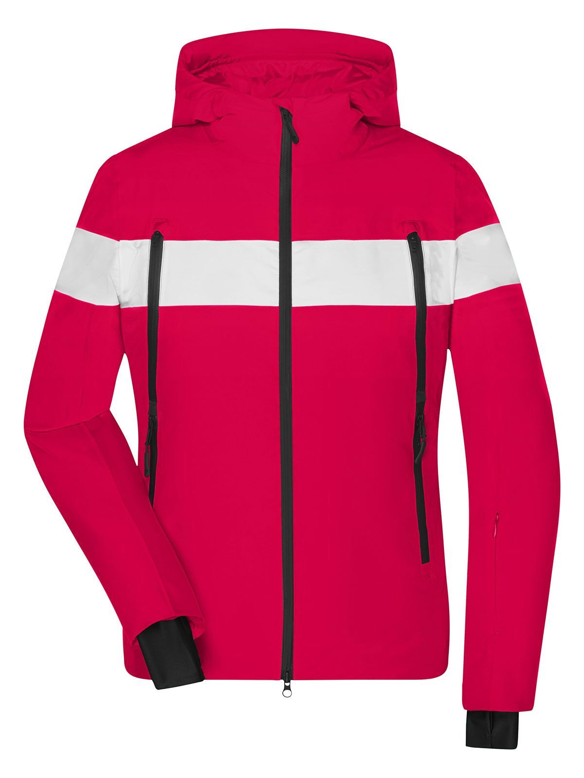 Ladies' Wintersport Jacket Damen – Daiber – Farbe light-red/white – individuell veredelbar