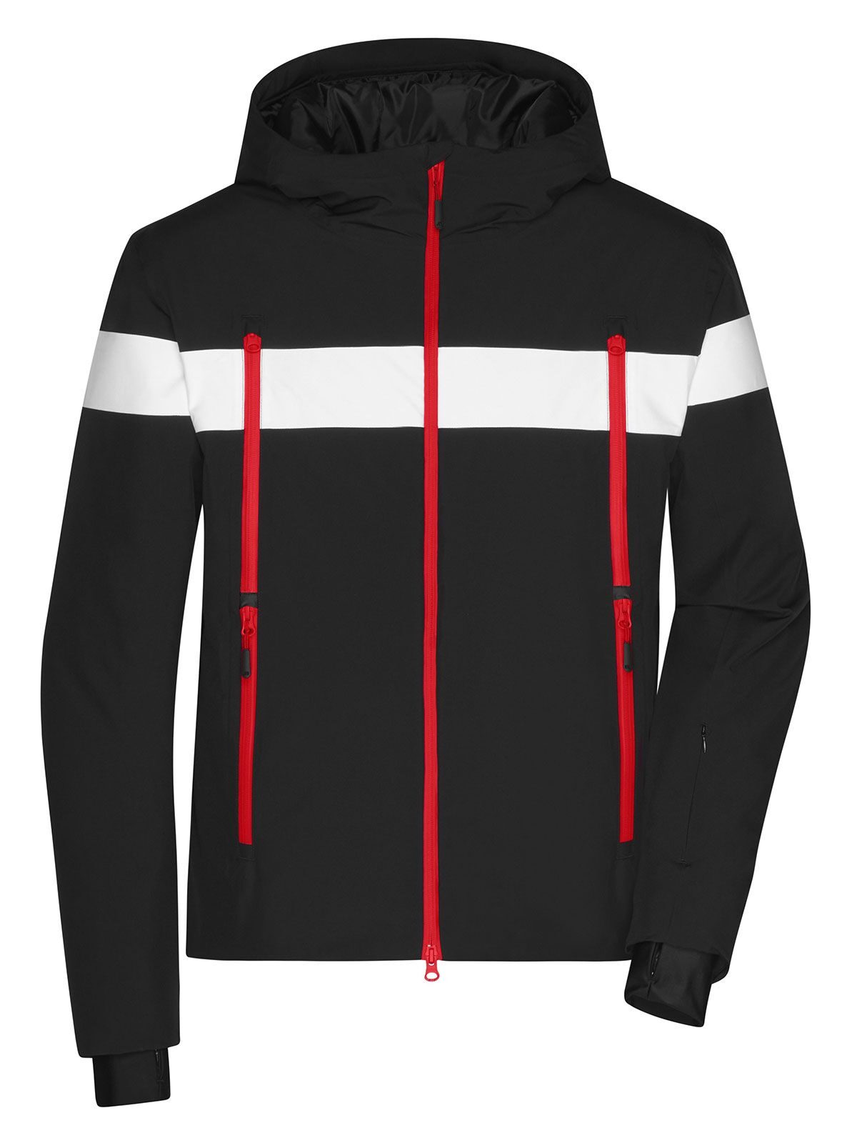 Wintersport Jacket Herren – Daiber – Farbe black/white – individuell veredelbar