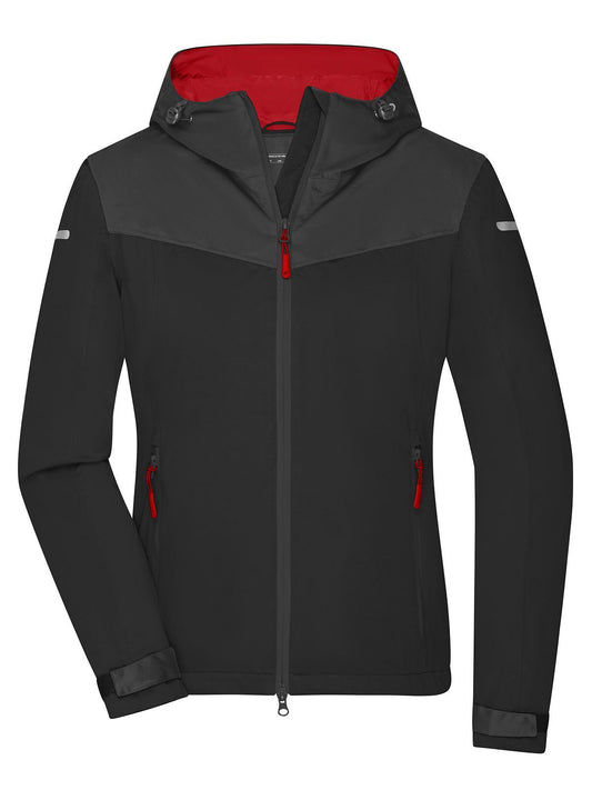 Ladies´ Allweather Jacket Damen – Daiber – Farbe black/carbon/light-red – individuell veredelbar