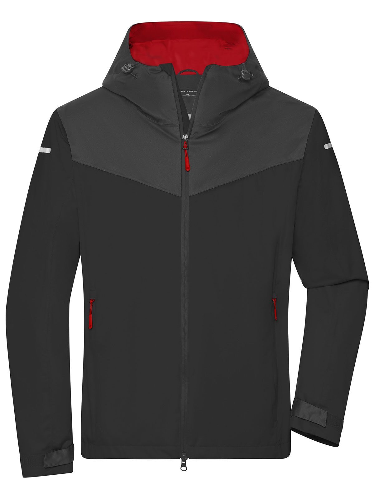 Allweather Jacket Herren – Daiber – Farbe black/carbon/light-red – individuell veredelbar