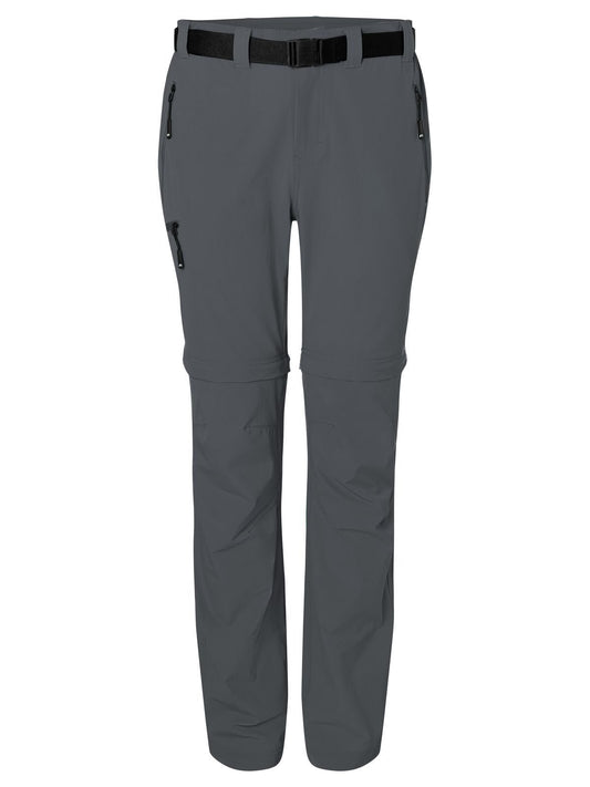 Ladies' Zip-Off Trekking Pants Damen Hose / Rock – Daiber – Farbe carbon – individuell veredelbar
