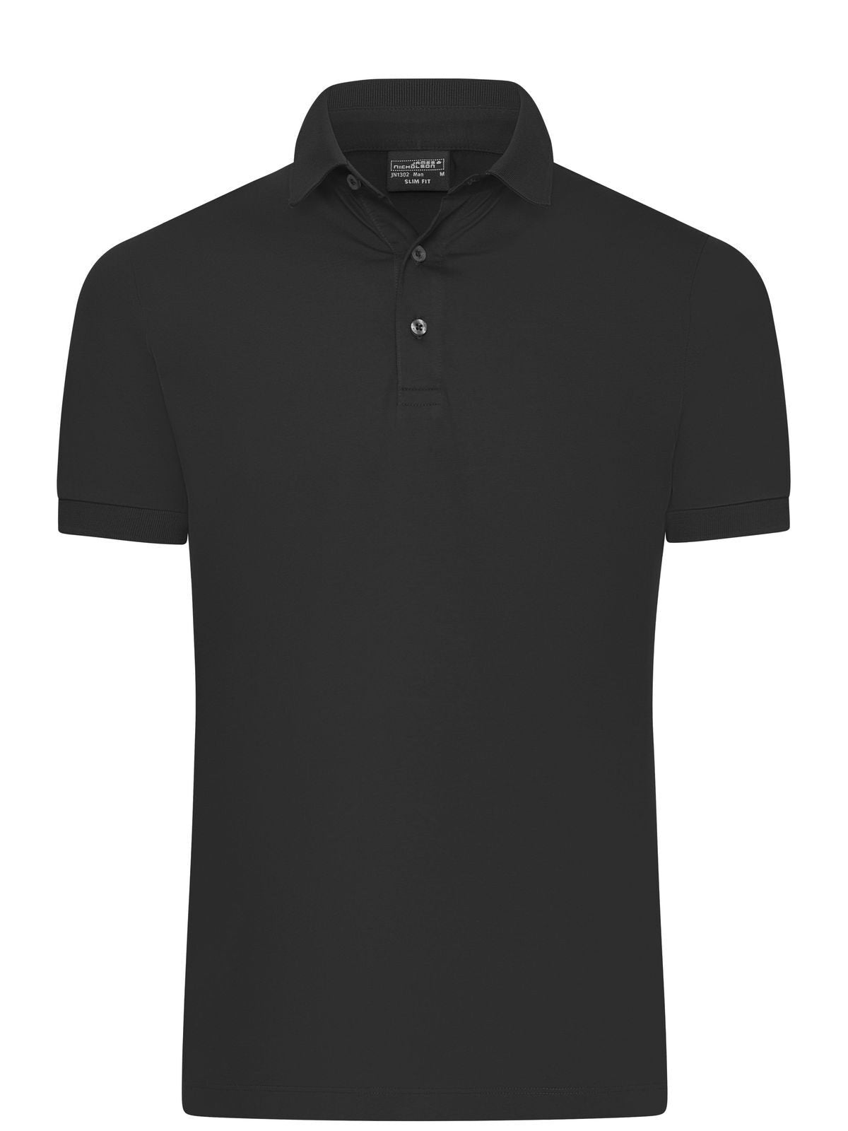 Mercerised Polo Slim Fit Herren Poloshirt – Daiber – Farbe Schwarz – individuell veredelbar