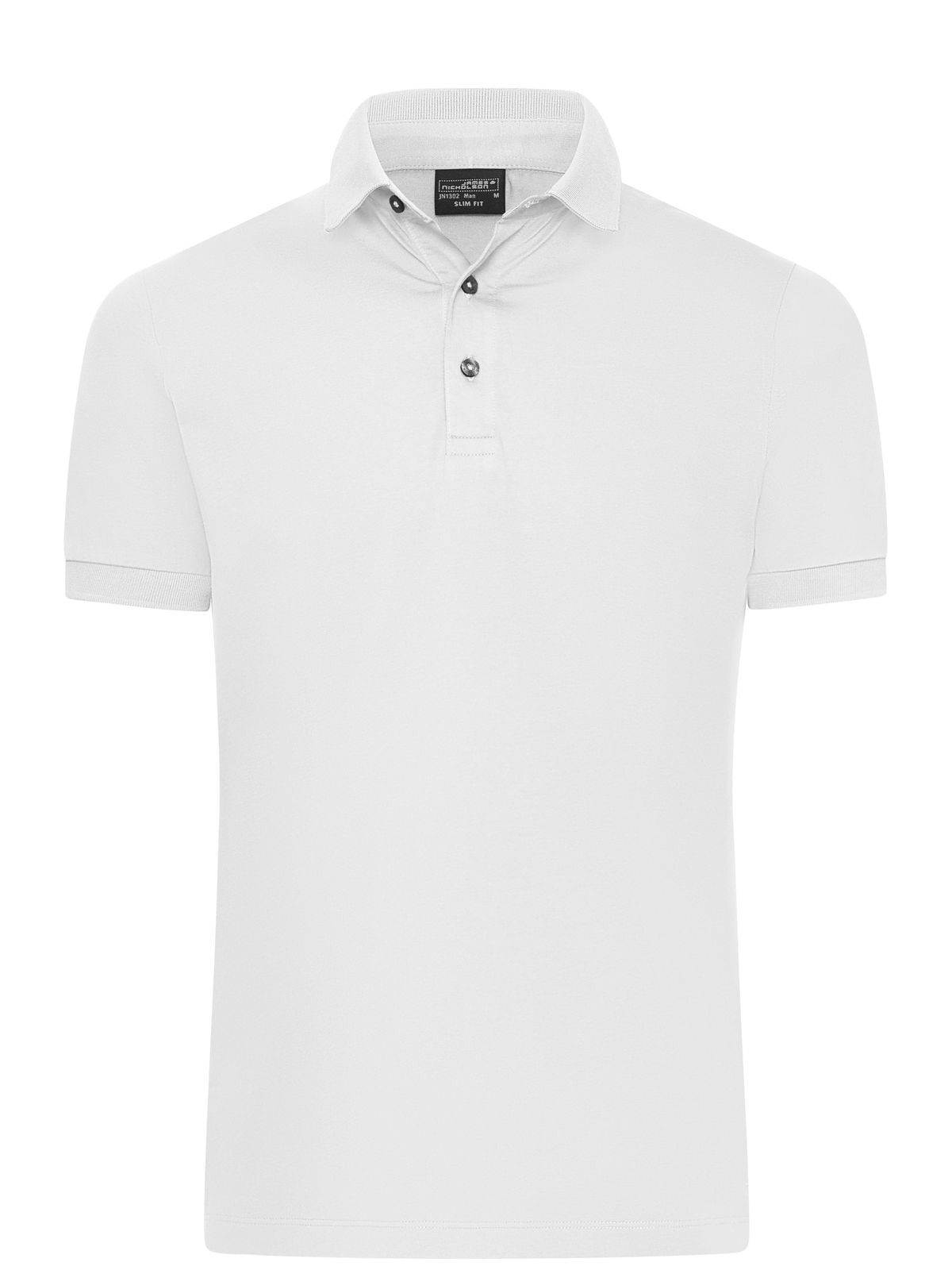 Mercerised Polo Slim Fit Herren Poloshirt – Daiber – Farbe Weiß – individuell veredelbar