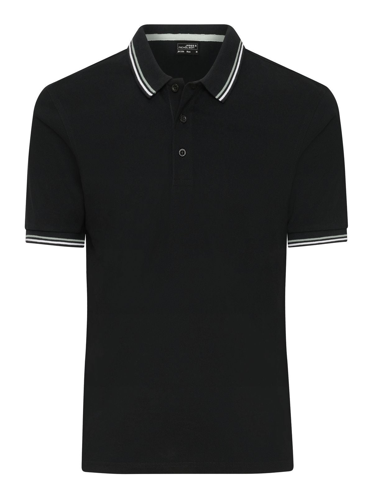 Polo Herren Poloshirt – Daiber – Farbe black/white/grey – individuell veredelbar