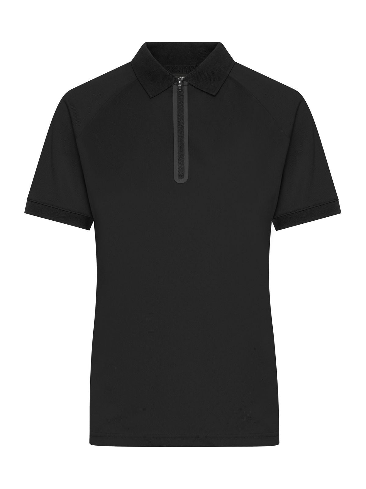 Ladies' Zip-Polo Damen Poloshirt – Daiber – Farbe black/black – individuell veredelbar