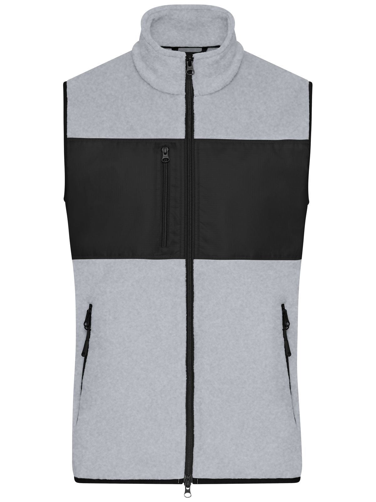 Fleece Vest Herren – Daiber – Farbe light-melange/black – individuell veredelbar