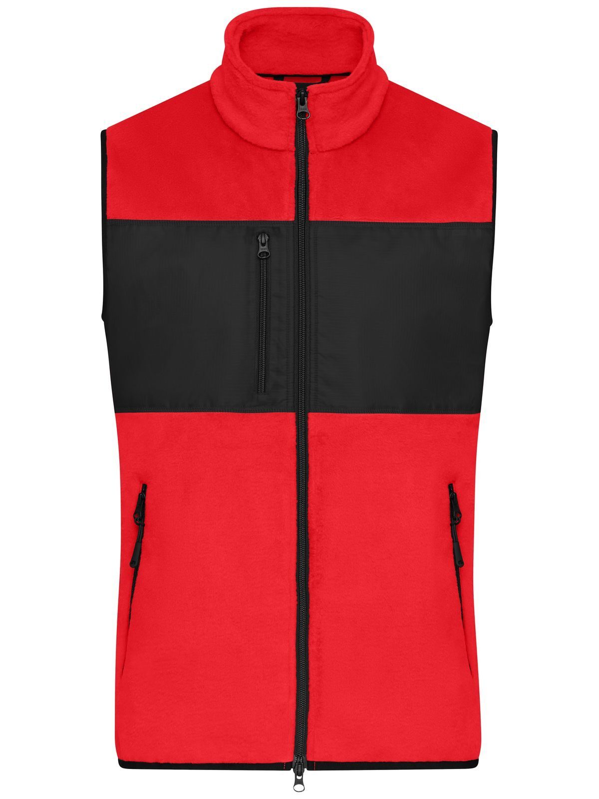 Fleece Vest Herren – Daiber – Farbe red/black – individuell veredelbar