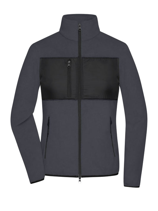 Ladies' Fleece Jacket Damen – Daiber – Farbe carbon/black – individuell veredelbar