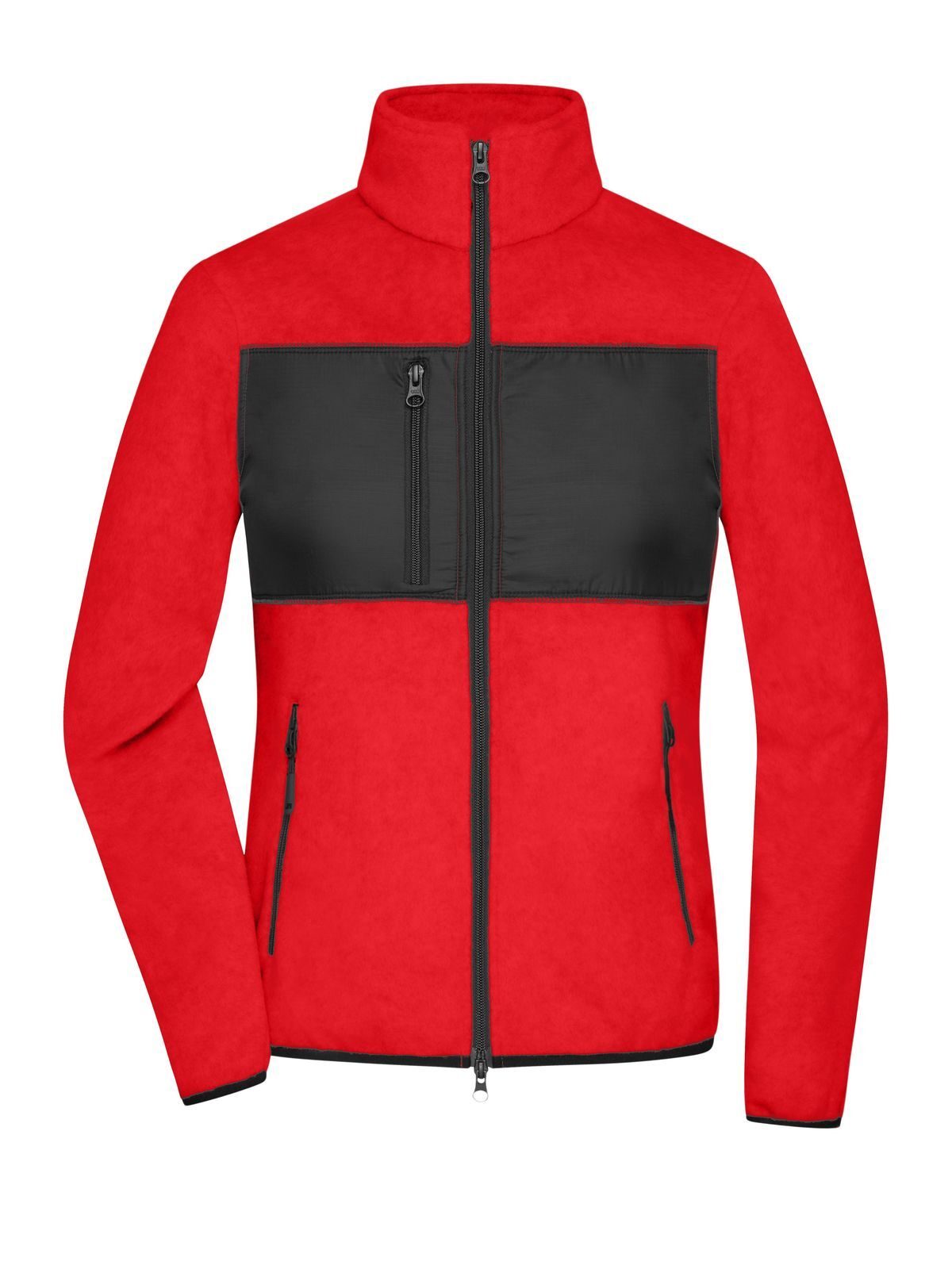 Ladies' Fleece Jacket Damen – Daiber – Farbe red/black – individuell veredelbar