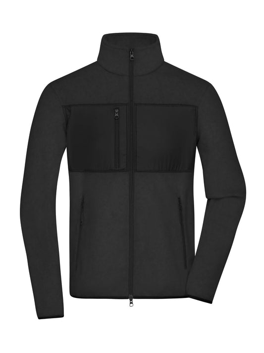 Fleece Jacket Herren – Daiber – Farbe black/black – individuell veredelbar