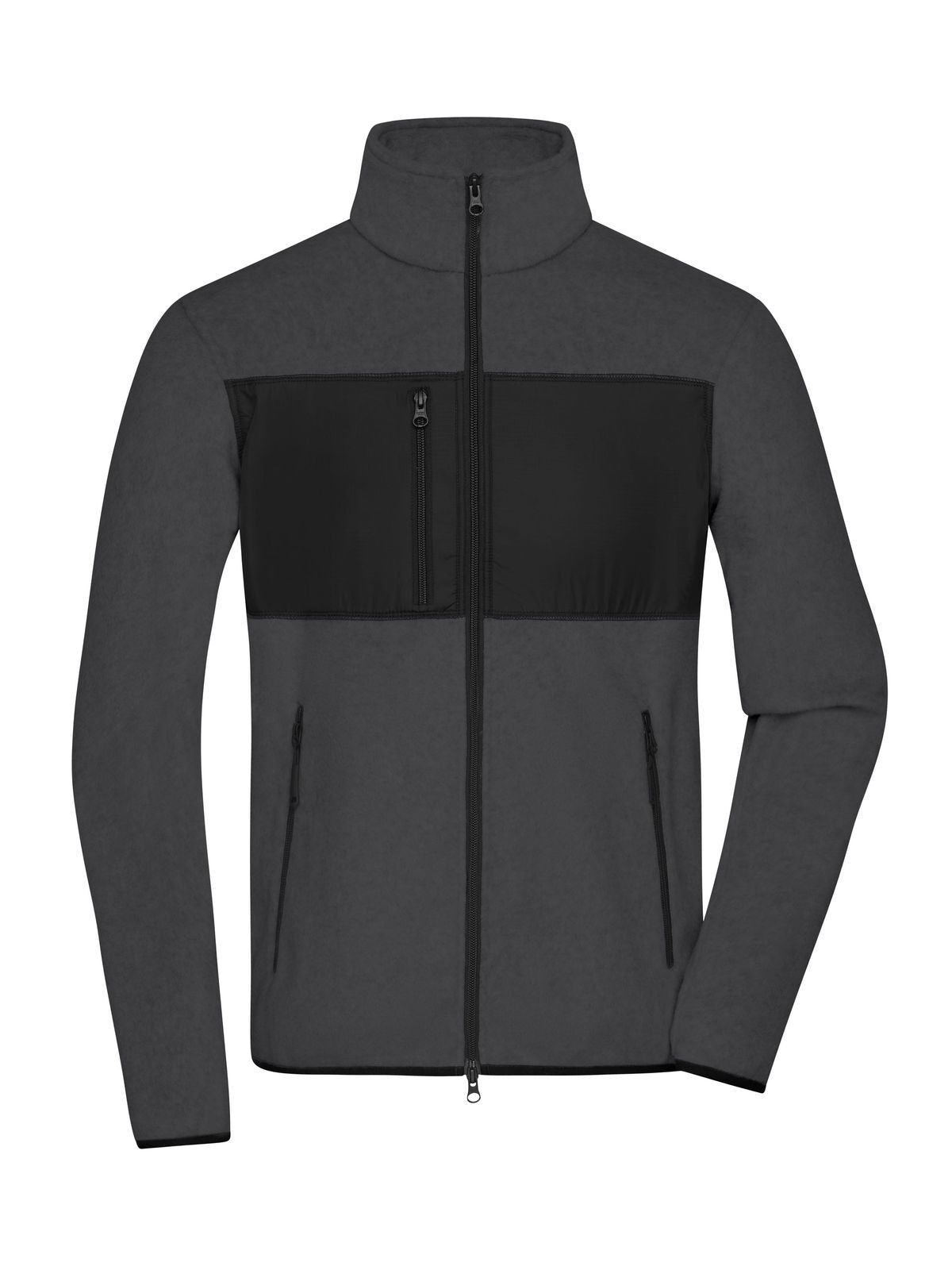 Fleece Jacket Herren – Daiber – Farbe dark-melange/black – individuell veredelbar