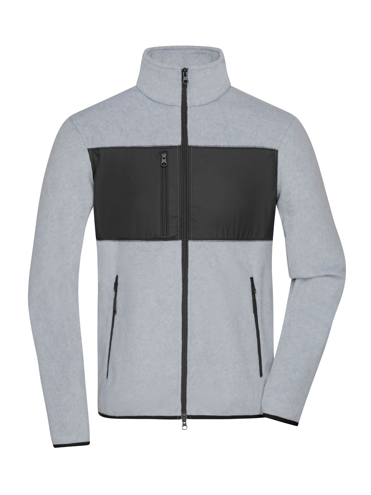 Fleece Jacket Herren – Daiber – Farbe light-melange/black – individuell veredelbar