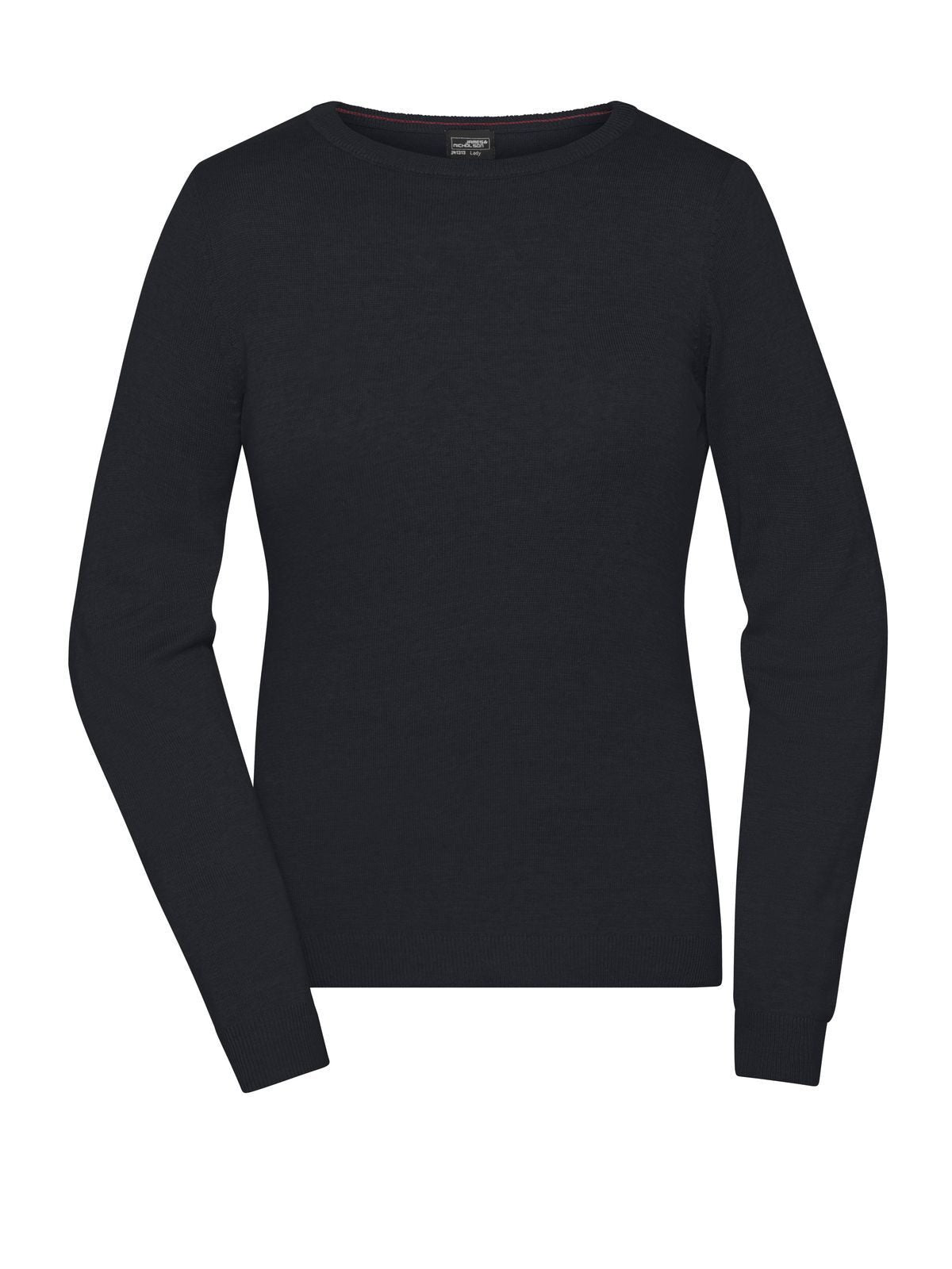 Ladies' Round-Neck Pullover Damen Strick / Weste – Daiber – Farbe Schwarz – individuell veredelbar