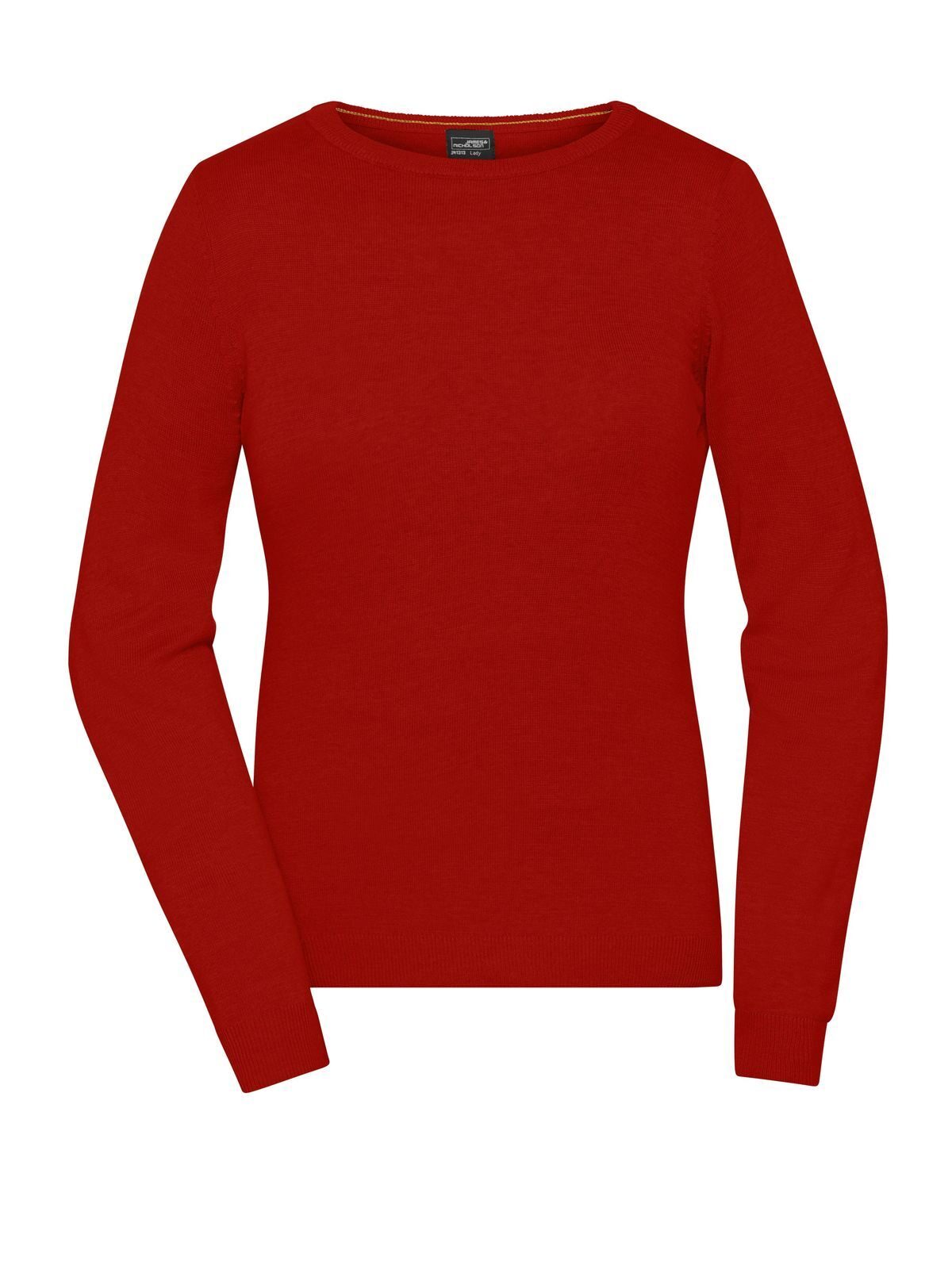 Ladies' Round-Neck Pullover Damen Strick / Weste – Daiber – Farbe Rot – individuell veredelbar