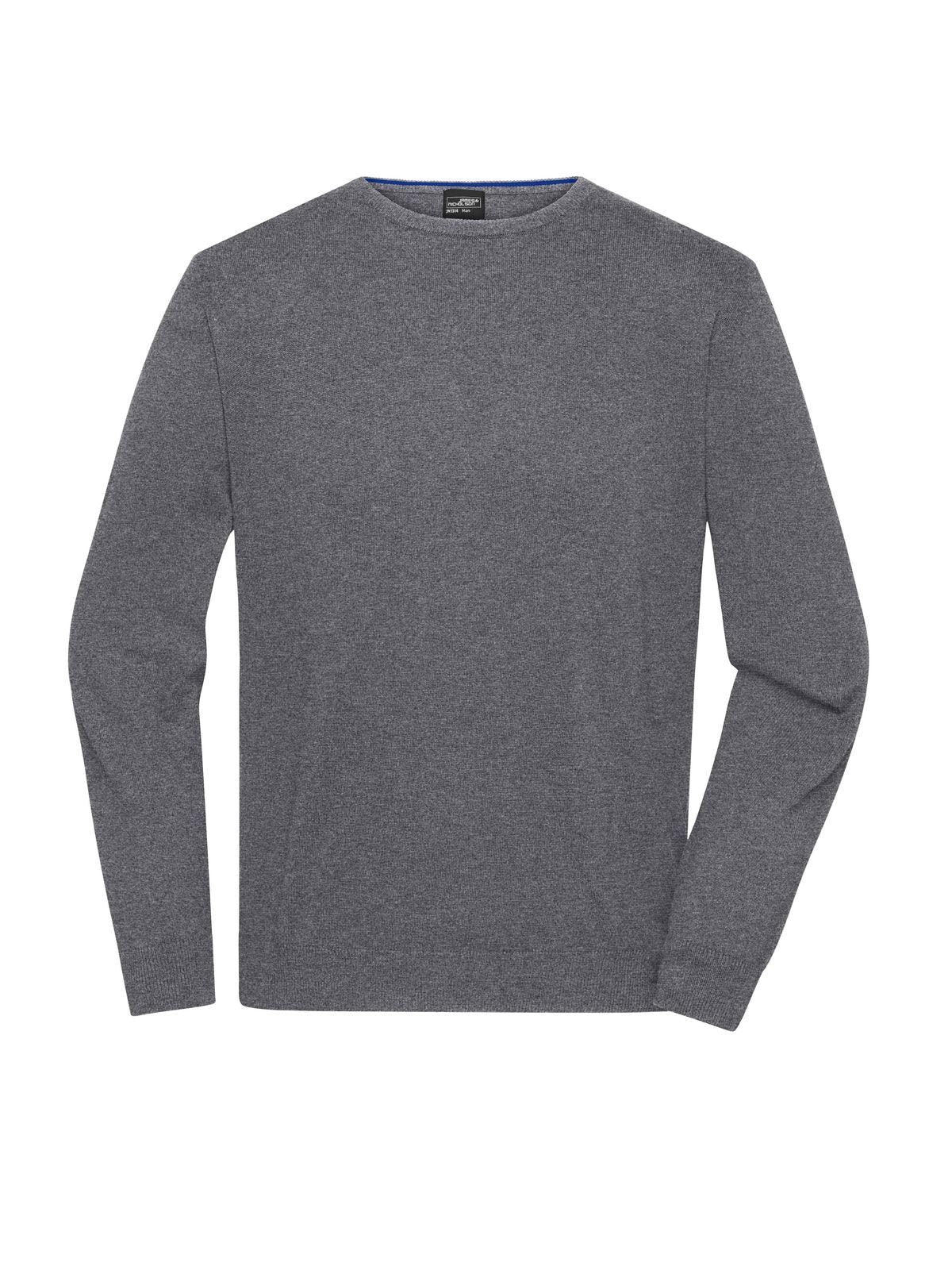 Mens' Round-Neck Pullover Herren Strick / Weste – Daiber – Farbe grey-heather – individuell veredelbar