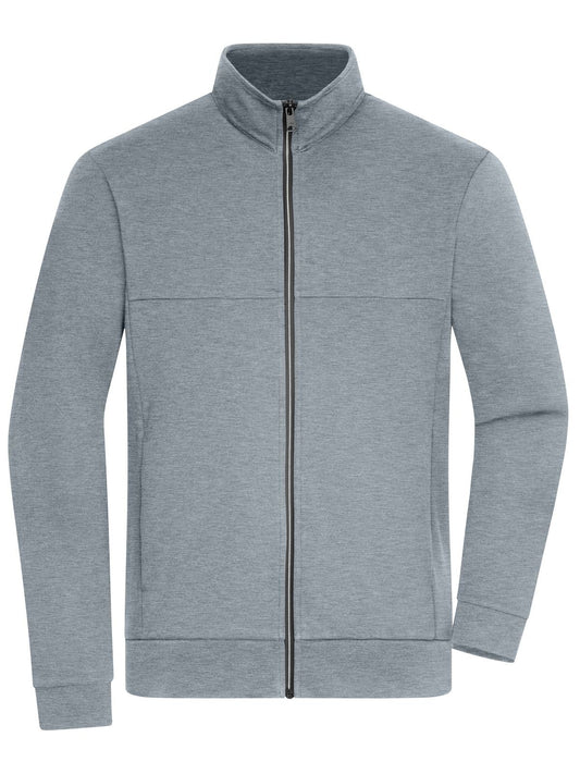 Jacket Herren Sweatshirt / Hoodie – Daiber – Farbe light-melange – individuell veredelbar
