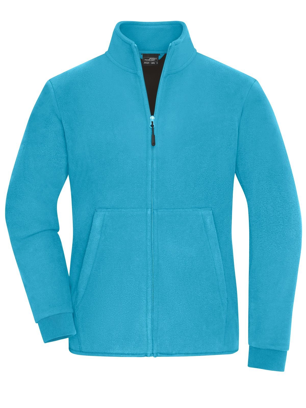 Ladies' Bonded Fleece Jacket Damen – Daiber – Farbe turquoise/dark-grey – individuell veredelbar