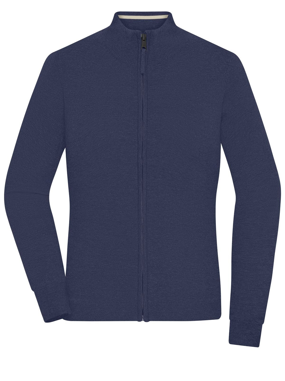 Ladies' Zip-Cardigan Damen Strick / Weste – Daiber – Farbe Navy – individuell veredelbar