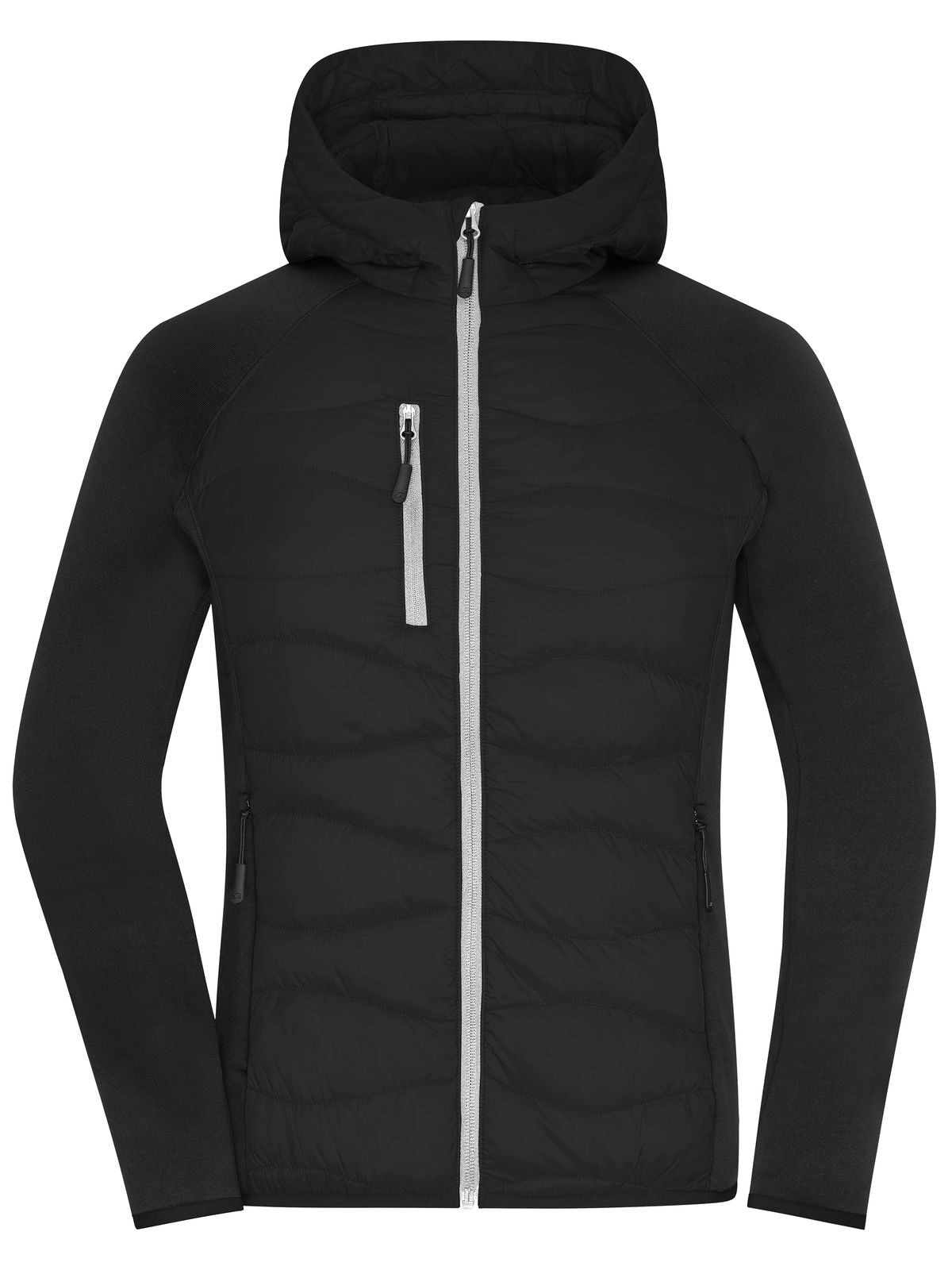 Ladies' Hybrid Jacket Damen – Daiber – Farbe black/black – individuell veredelbar