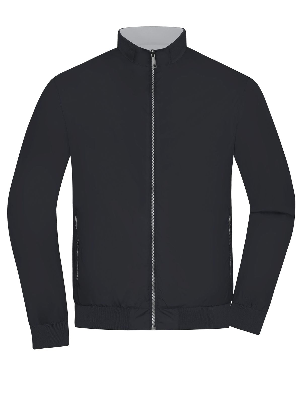 Blouson Herren Jacke – Daiber – Farbe black/silver – individuell veredelbar