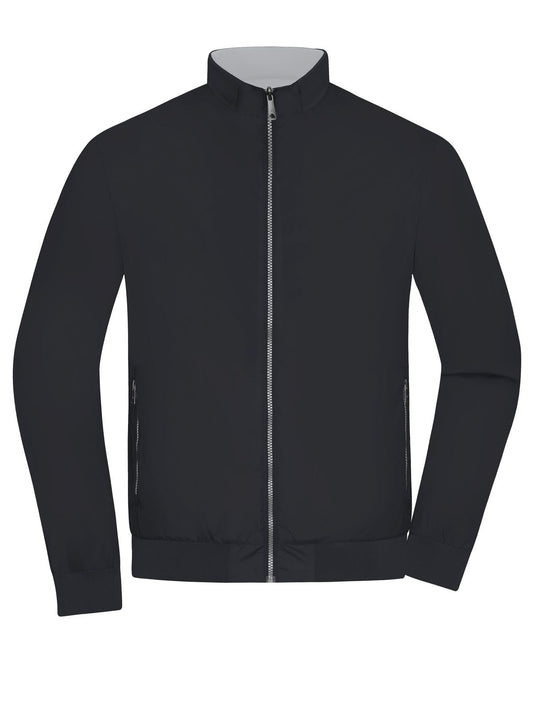 Blouson Herren Jacke – Daiber – Farbe black/silver – individuell veredelbar