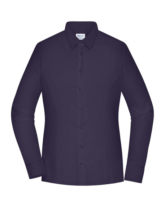 Ladies' Shirt - SLIM FIT Damen Hemd / Bluse – Daiber – Farbe deep purple – individuell veredelbar