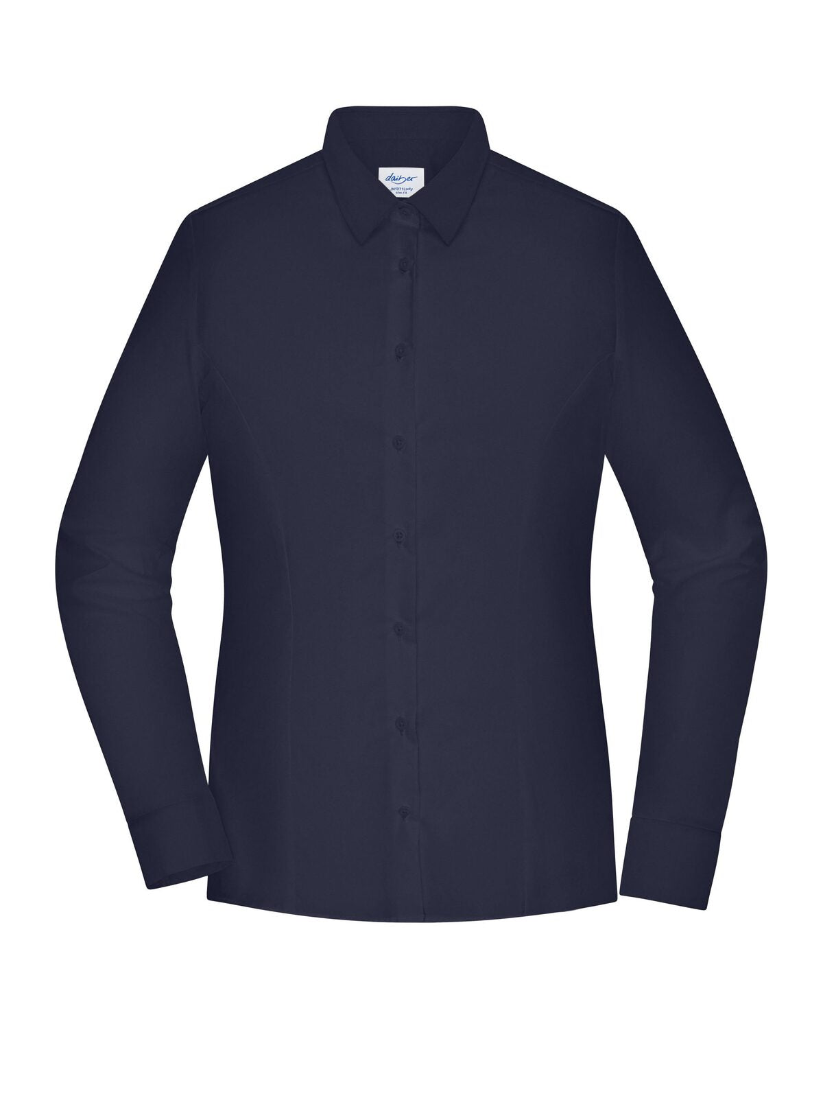 Ladies' Shirt - SLIM FIT Damen Hemd / Bluse – Daiber – Farbe Navy – individuell veredelbar