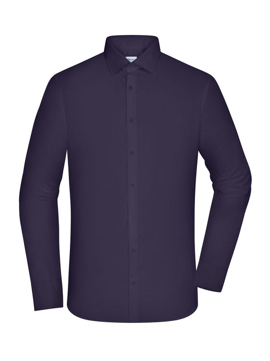 Shirt - SLIM FIT Herren Hemd / Bluse – Daiber – Farbe deep purple – individuell veredelbar