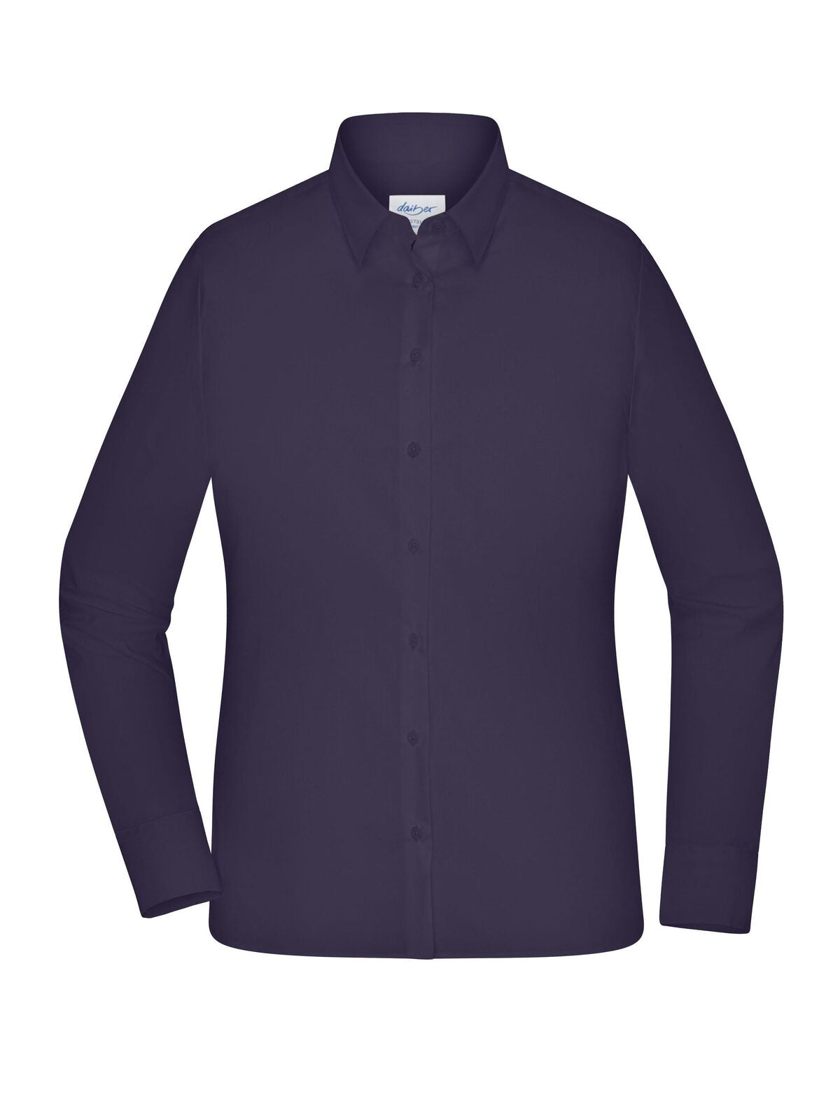 Ladies' Shirt - MODERN FIT Damen Hemd / Bluse – Daiber – Farbe deep purple – individuell veredelbar