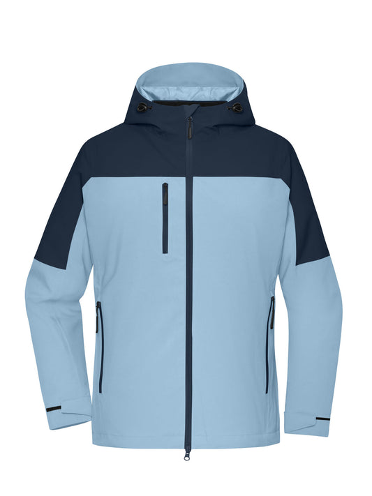Ladies‘ 3-in-1 Jacket GRS Damen – Daiber – Farbe milky-blue/navy – individuell veredelbar