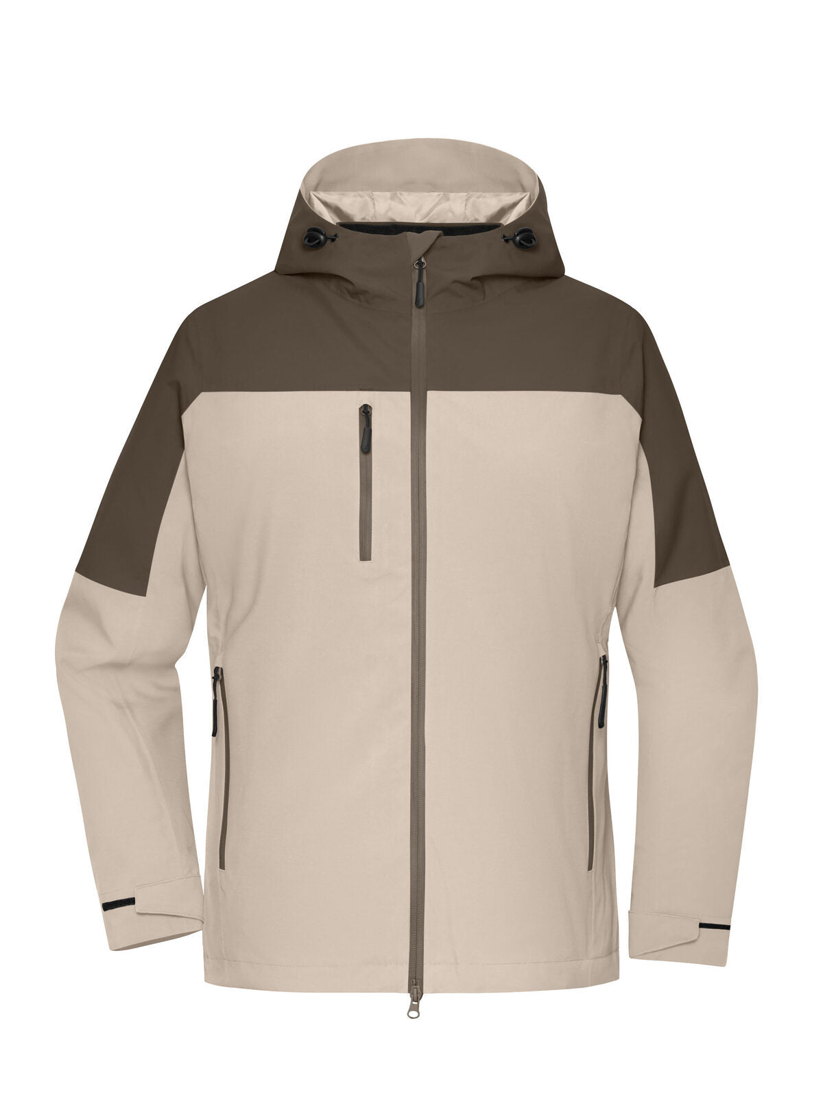 Ladies‘ 3-in-1 Jacket GRS Damen – Daiber – Farbe sandstone/muddy-brown – individuell veredelbar