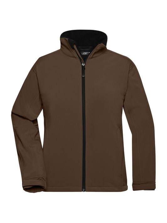 Ladies' Softshell Jacket Damen – Daiber – Farbe Braun – individuell veredelbar
