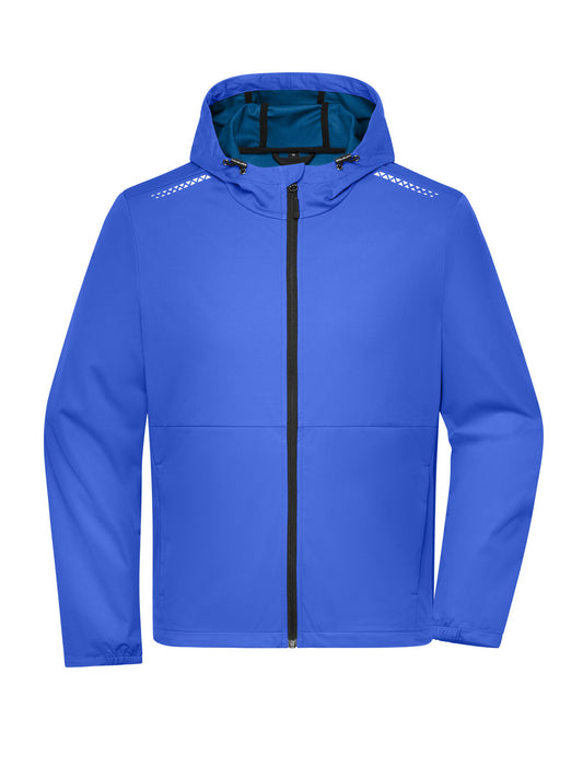 Men‘s Sports Softshell Jacket GRS Herren – Daiber – Farbe peacock-blue – individuell veredelbar