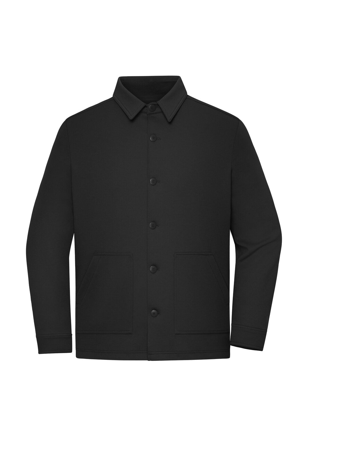 Shirt Jacket OCS Blended & GRS Unisex – Daiber – Farbe Schwarz – individuell veredelbar
