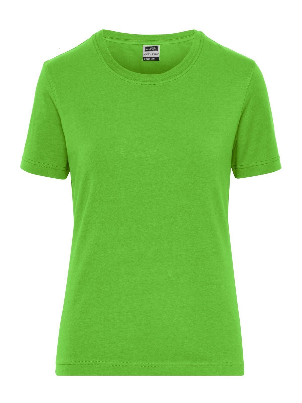 Ladies' Bio Stretch-T Work - Solid Damen T-Shirt – Daiber – Farbe lime-green – individuell veredelbar