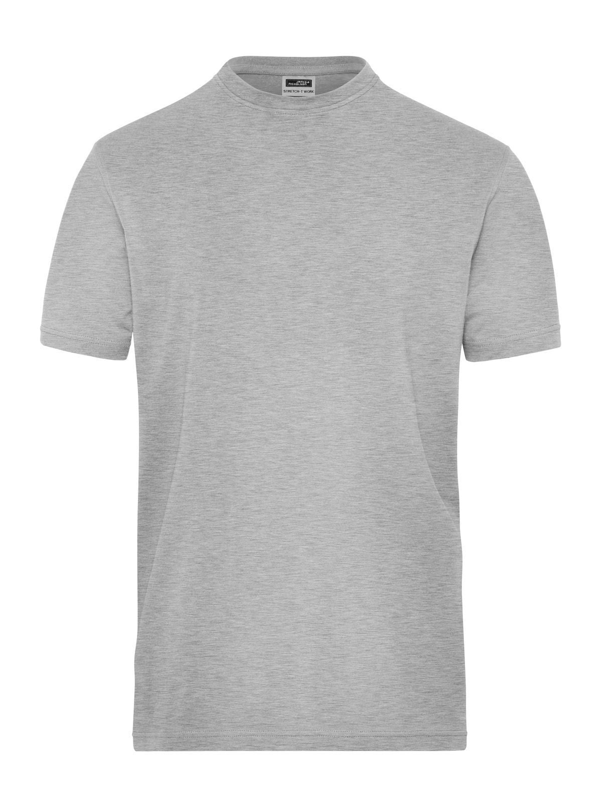 Bio Stretch-T Work - Solid Herren T-Shirt – Daiber – Farbe grey-heather – individuell veredelbar
